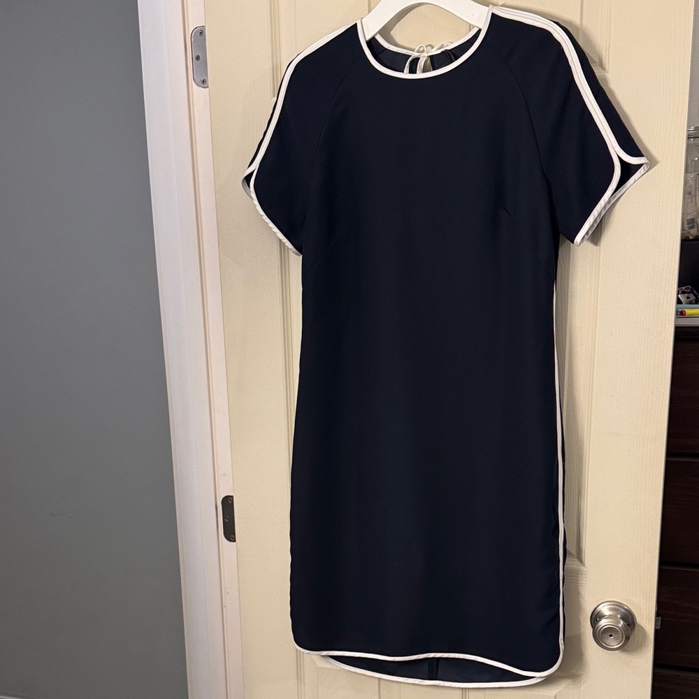 Banana Republic Navy Dress with White Accents